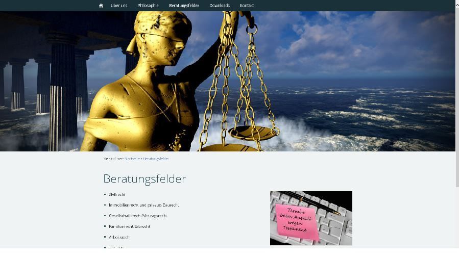 frankencom Webdesign Rechtsanwaltskanzlei Ehrenreich Nürnberg