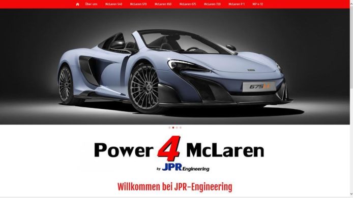 frankencom Webdesign McLaren Tuning 